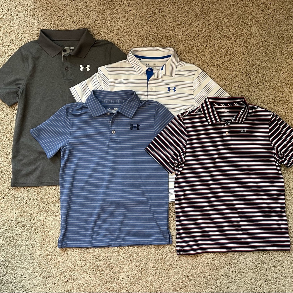 4 Youth Large Performance Polos